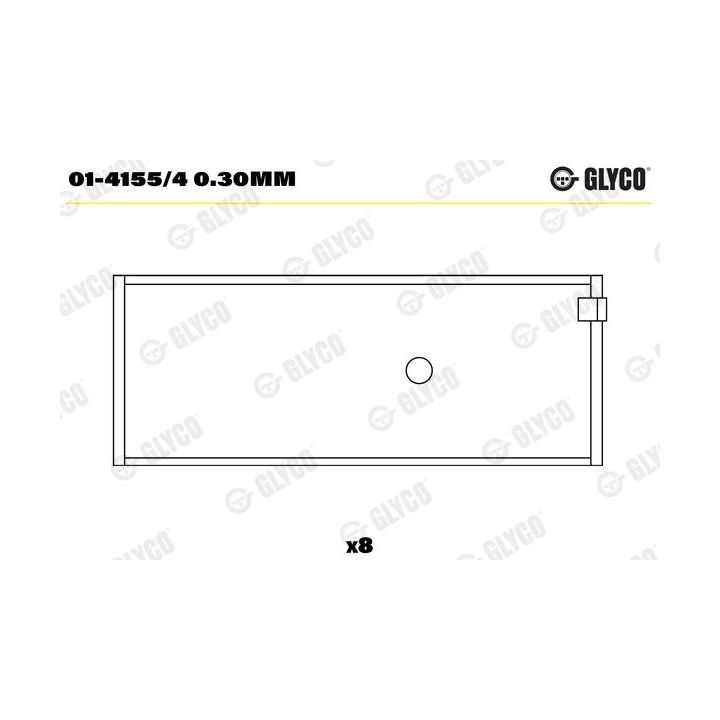 Guoliai dideliu galu GLYCO 01-4155/4 0.30mm
