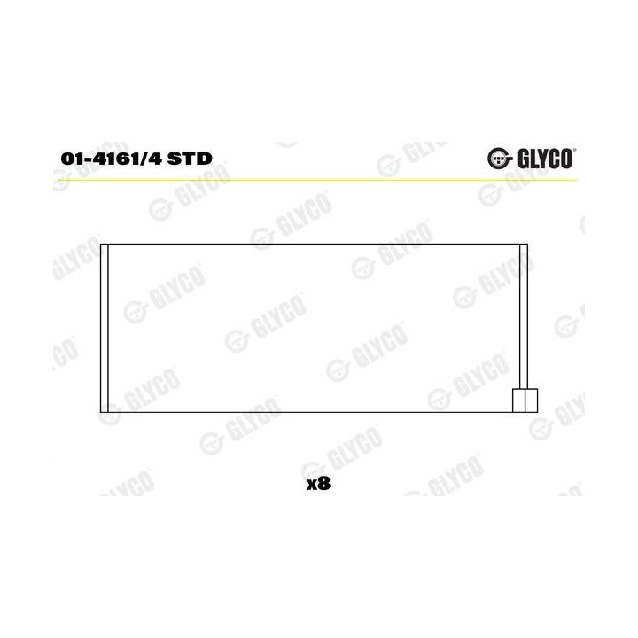 Guoliai dideliu galu GLYCO 01-4161/4 STD