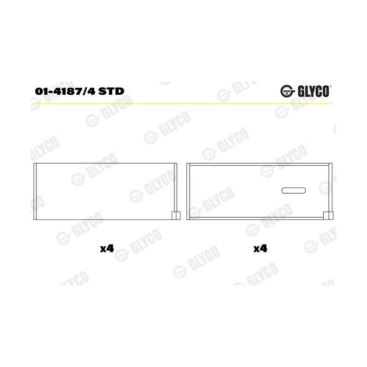 Guoliai dideliu galu GLYCO 01-4187/4 STD