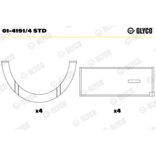 Guoliai dideliu galu GLYCO 01-4191/4 STD