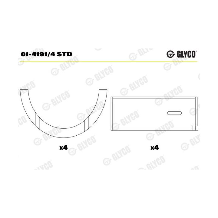 Guoliai dideliu galu GLYCO 01-4191/4 STD