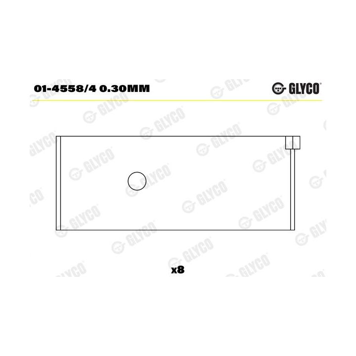 Guoliai dideliu galu GLYCO 01-4558/4 0.30mm