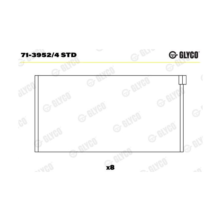 Guoliai dideliu galu GLYCO 71-3952/4 STD