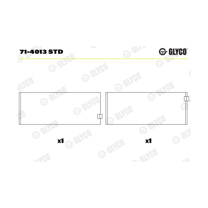Guoliai dideliu galu GLYCO 71-4013 STD