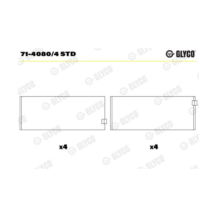 Guoliai dideliu galu GLYCO 71-4080/4 STD