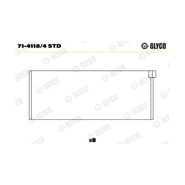Guoliai dideliu galu GLYCO 71-4118/4 STD