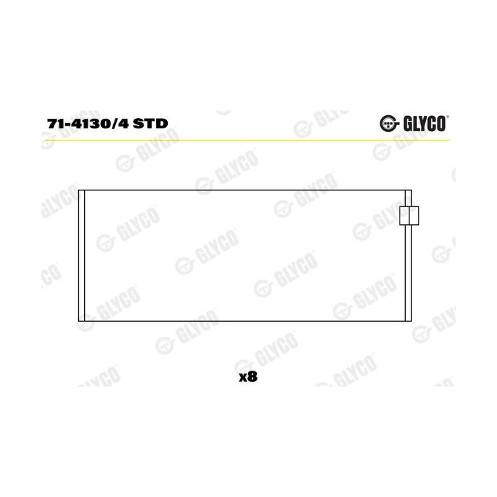 Guoliai dideliu galu GLYCO 71-4130/4 STD