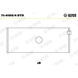 Guoliai dideliu galu GLYCO 71-4185/4 STD