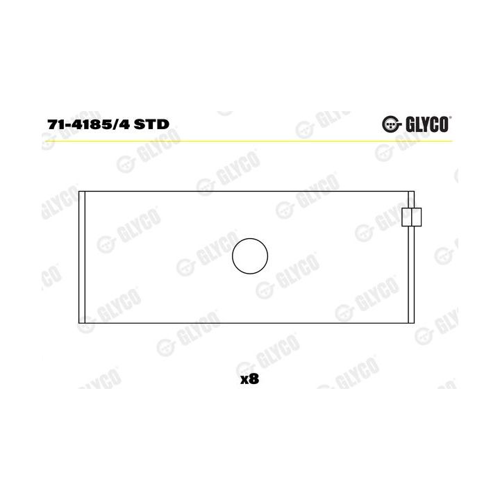 Guoliai dideliu galu GLYCO 71-4185/4 STD