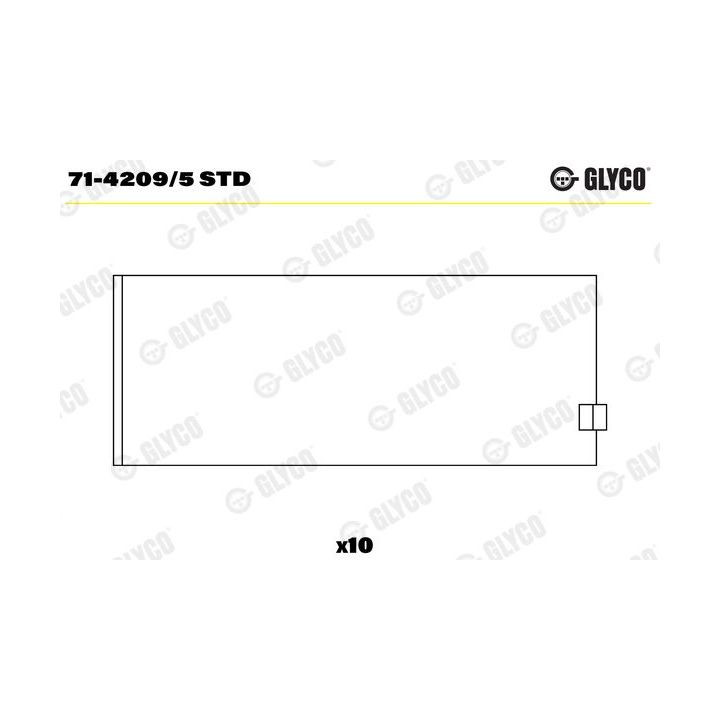 Guoliai dideliu galu GLYCO 71-4209/5 STD