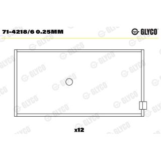 Guoliai dideliu galu GLYCO 71-4218/6 0.25mm