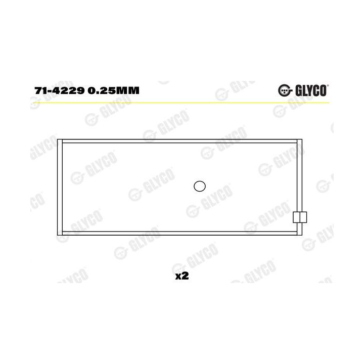 Guoliai dideliu galu GLYCO 71-4229 0.25mm