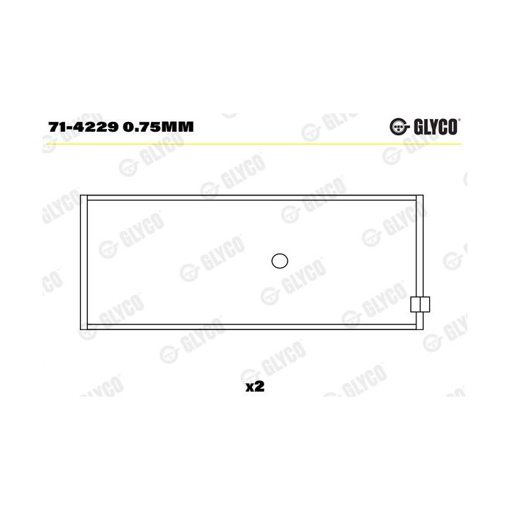 Guoliai dideliu galu GLYCO 71-4229 0.75mm