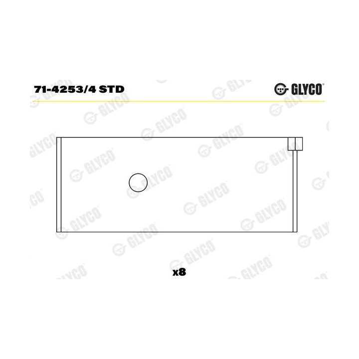 Guoliai dideliu galu GLYCO 71-4253/4 STD