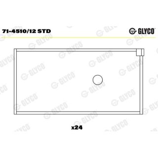 Guoliai dideliu galu GLYCO 71-4510/12 STD