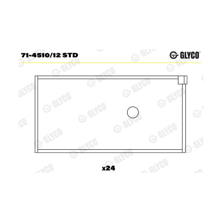 Guoliai dideliu galu GLYCO 71-4510/12 STD
