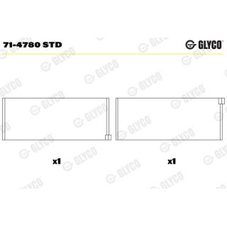 Guoliai dideliu galu GLYCO 71-4780 STD