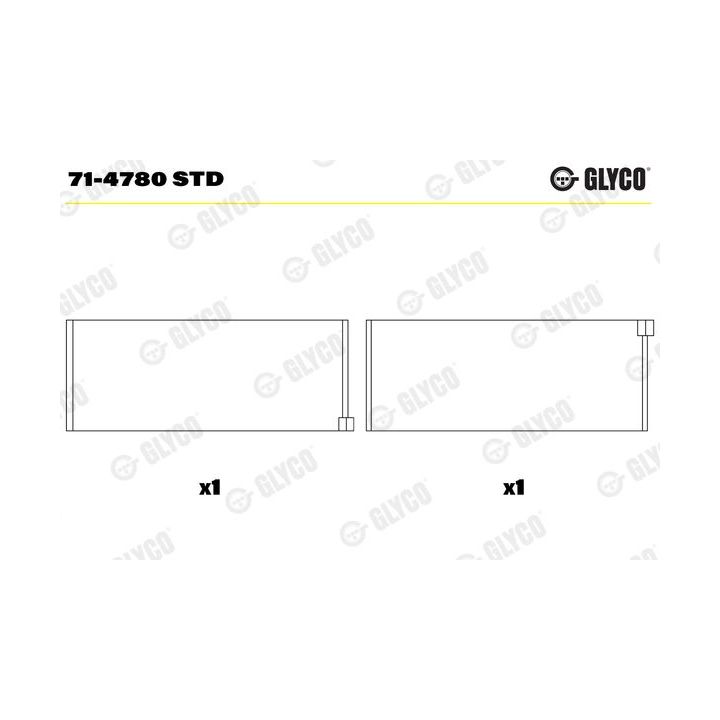 Guoliai dideliu galu GLYCO 71-4780 STD