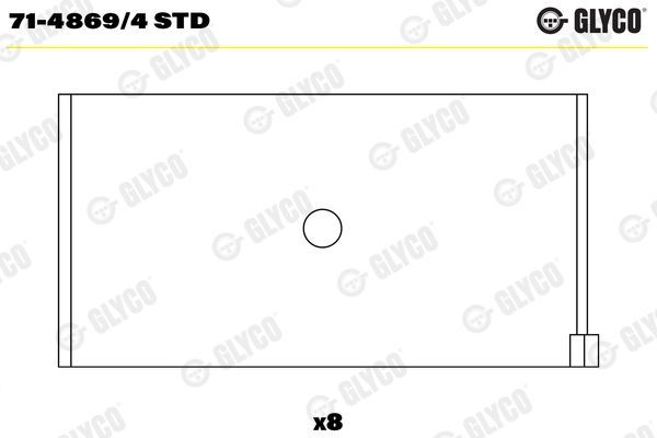 Guoliai dideliu galu GLYCO 71-4869/4 STD