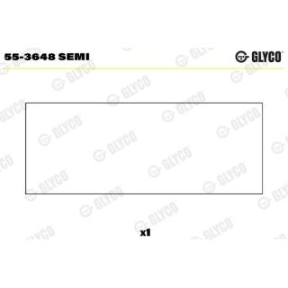 įvorės mažu galu, švaistiklis GLYCO 55-3648 SEMI