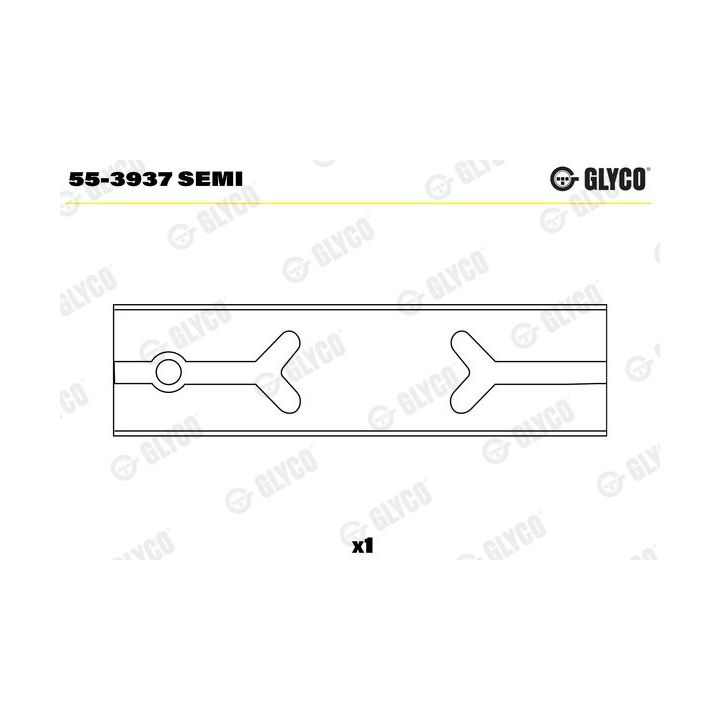 įvorės mažu galu, švaistiklis GLYCO 55-3937 SEMI