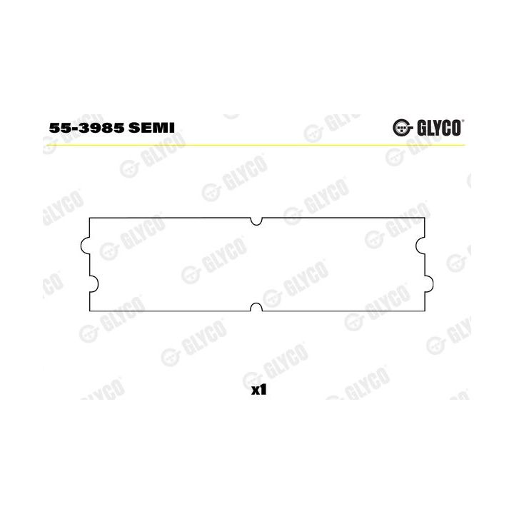 įvorės mažu galu, švaistiklis GLYCO 55-3985 SEMI