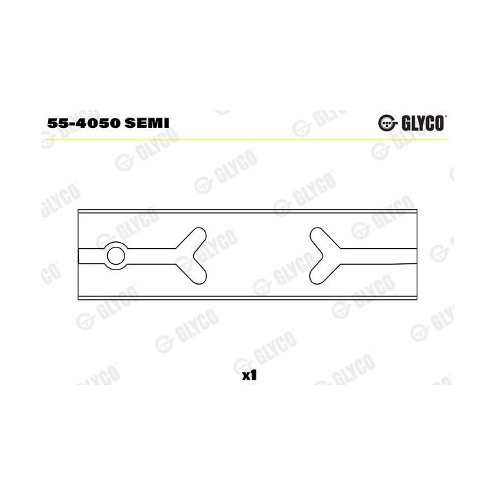 įvorės mažu galu, švaistiklis GLYCO 55-4050 SEMI