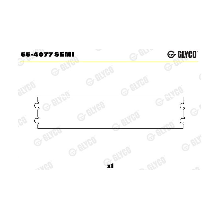 įvorės mažu galu, švaistiklis GLYCO 55-4077 SEMI