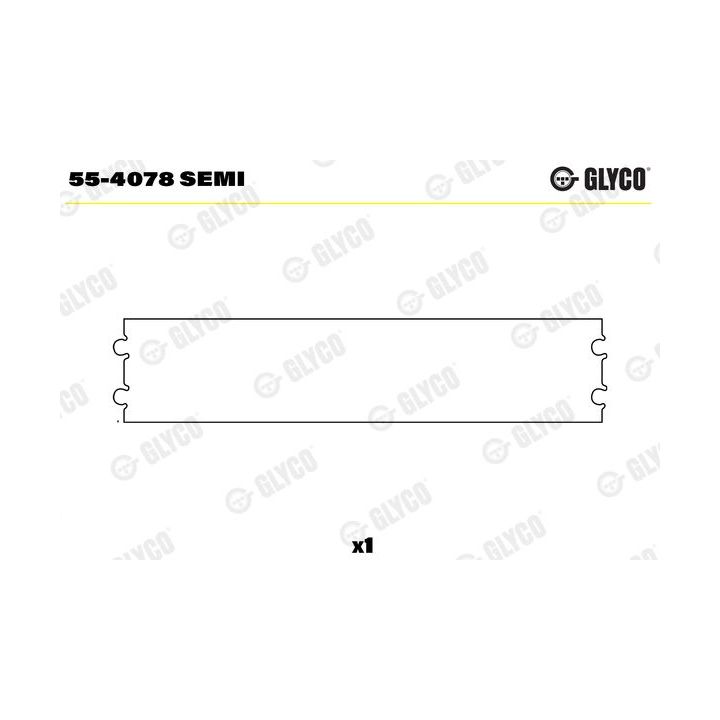 įvorės mažu galu, švaistiklis GLYCO 55-4078 SEMI