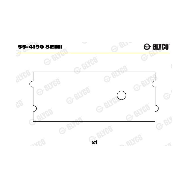 įvorės mažu galu, švaistiklis GLYCO 55-4190 SEMI