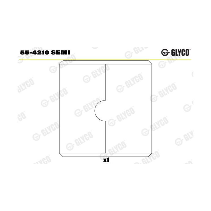 įvorės mažu galu, švaistiklis GLYCO 55-4210 SEMI