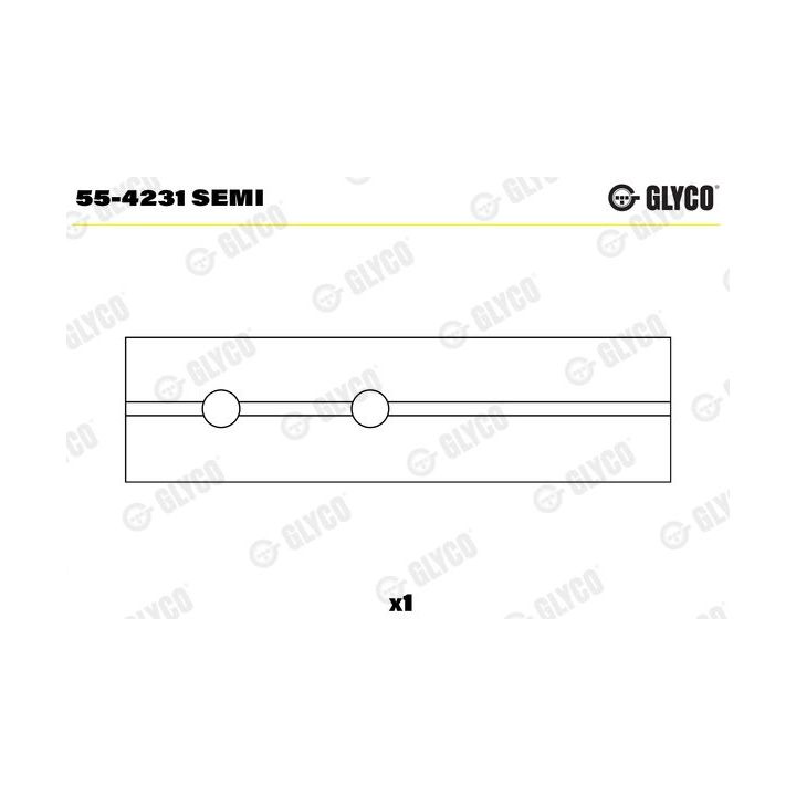 įvorės mažu galu, švaistiklis GLYCO 55-4231 SEMI