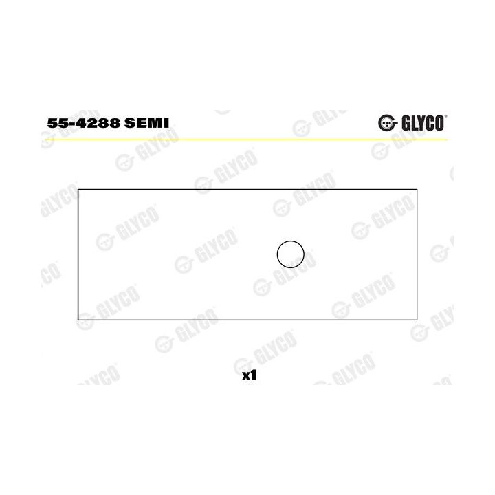 įvorės mažu galu, švaistiklis GLYCO 55-4288 SEMI