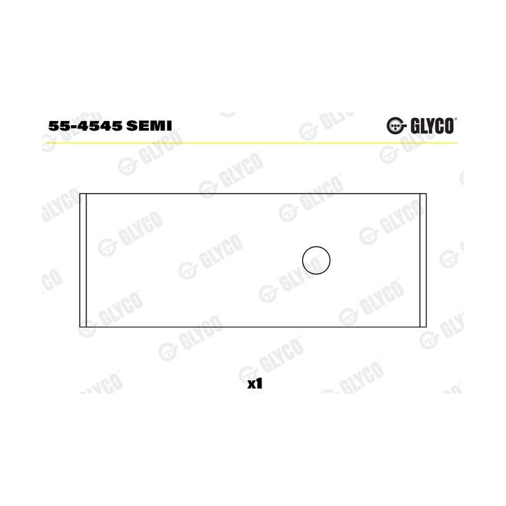 įvorės mažu galu, švaistiklis GLYCO 55-4545 SEMI