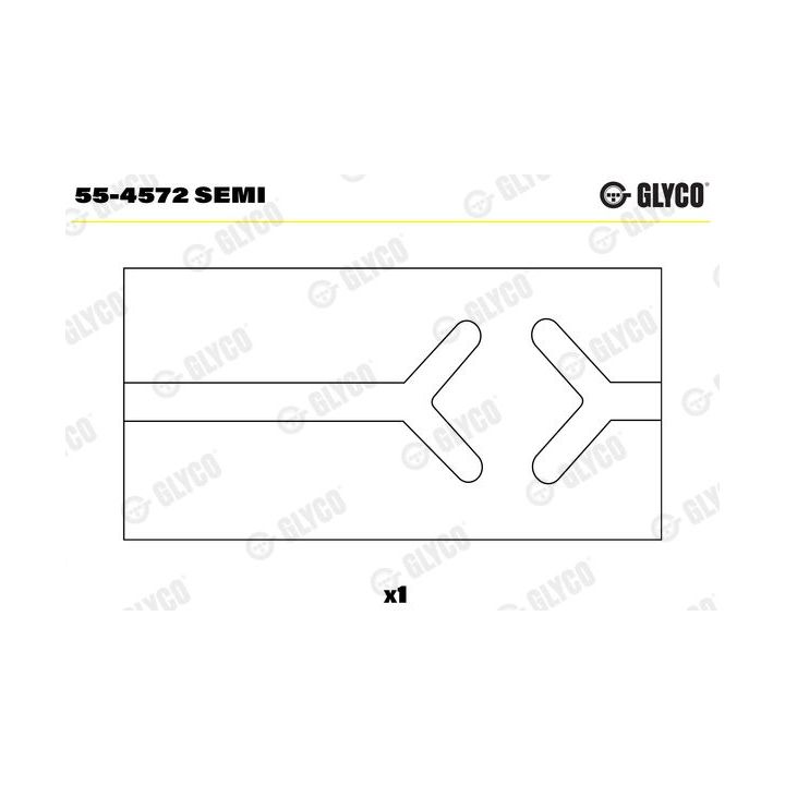 įvorės mažu galu, švaistiklis GLYCO 55-4572 SEMI