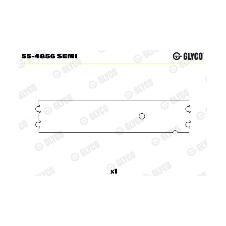 įvorės mažu galu, švaistiklis GLYCO 55-4856 SEMI