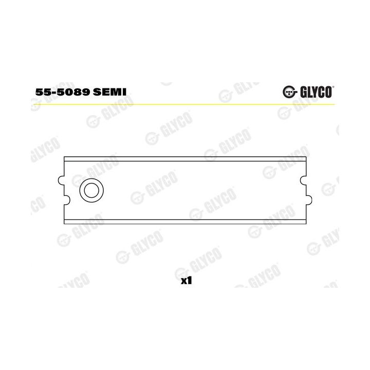įvorės mažu galu, švaistiklis GLYCO 55-5089 SEMI