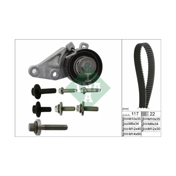 Paskirstymo diržo komplektas INA 530 0140 10