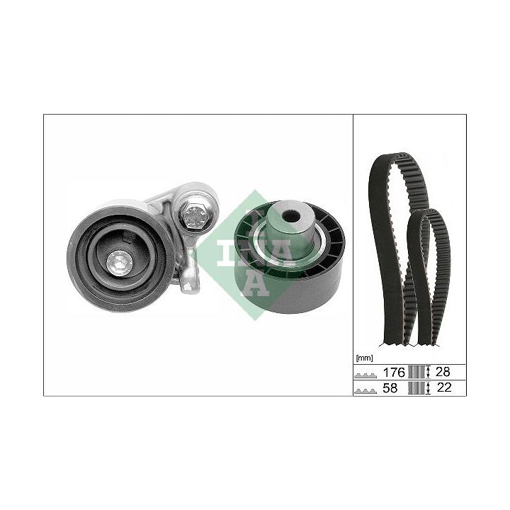 Paskirstymo diržo komplektas INA 530 0348 10