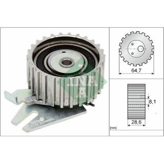 įtempiklio skriemulys, paskirstymo diržas INA 531 0254 30