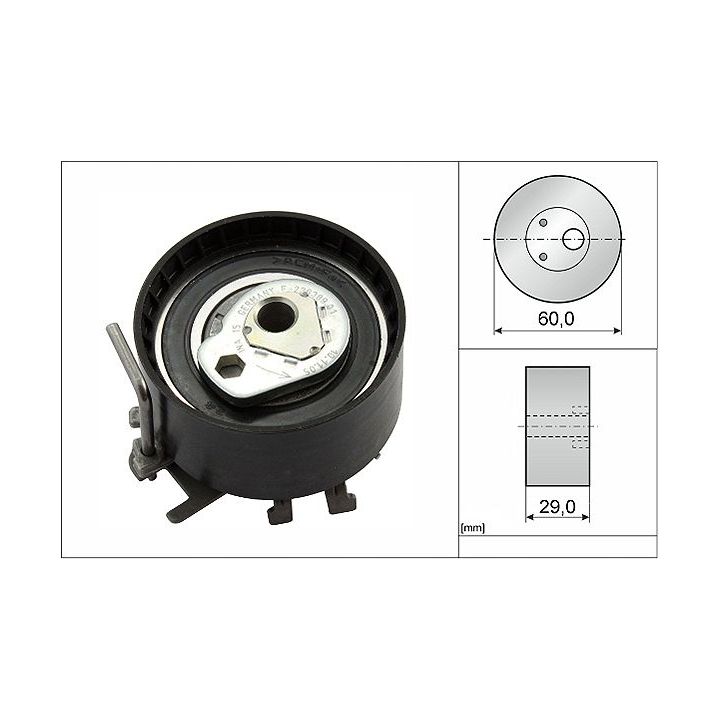 įtempiklio skriemulys, paskirstymo diržas INA 531 0404 10