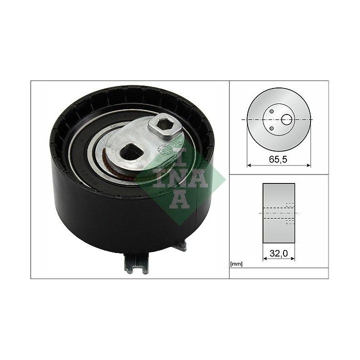 įtempiklio skriemulys, paskirstymo diržas INA 531 0409 30