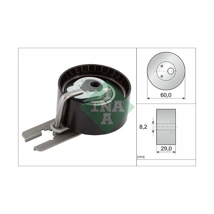 įtempiklio skriemulys, paskirstymo diržas INA 531 0555 10