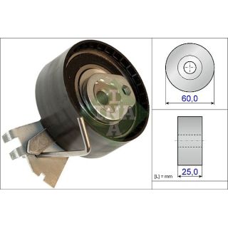 įtempiklio skriemulys, paskirstymo diržas INA 531 0572 10