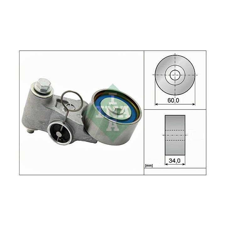 įtempiklio skriemulys, paskirstymo diržas INA 531 0655 20