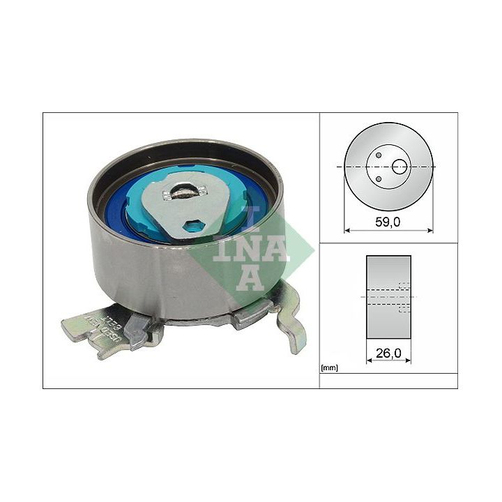 įtempiklio skriemulys, paskirstymo diržas INA 531 0679 30