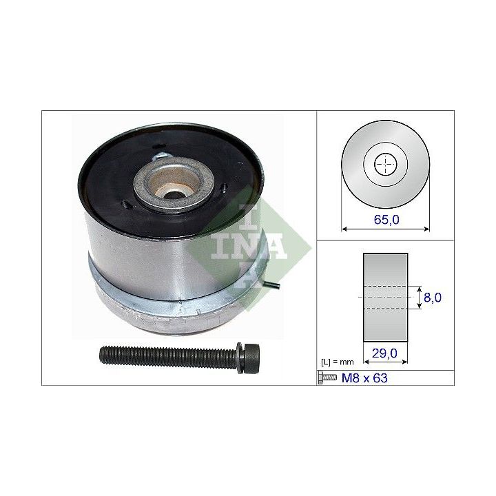 įtempiklio skriemulys, paskirstymo diržas INA 531 0779 10