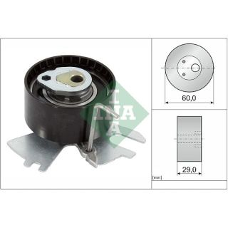 įtempiklio skriemulys, paskirstymo diržas INA 531 0839 10