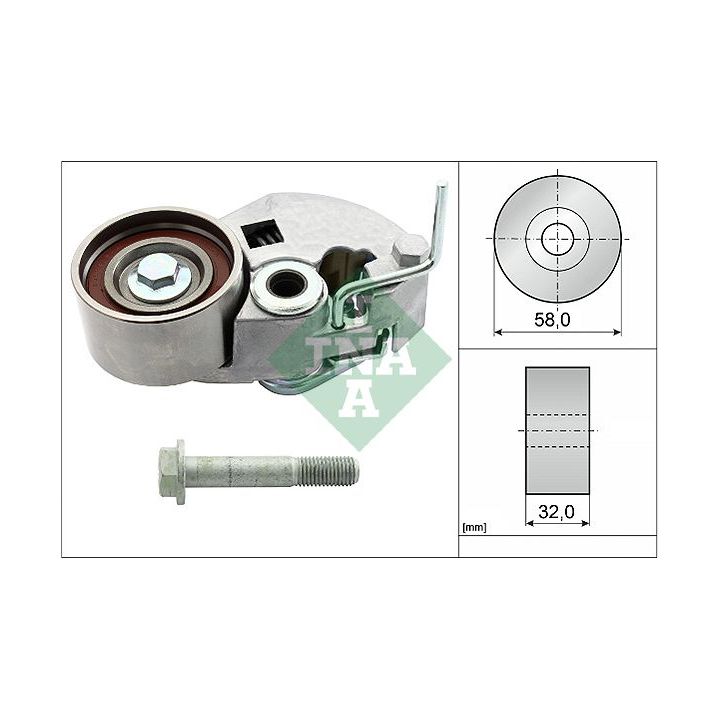 įtempiklio skriemulys, paskirstymo diržas INA 531 0843 10