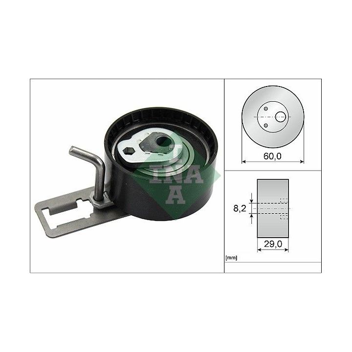 įtempiklio skriemulys, paskirstymo diržas INA 531 0850 10